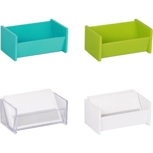 Desktop Business Name Card Box Storage Display Stand Holder Rack Table Organizer Office Supplies