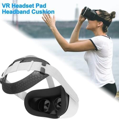 New VR Headset Pad Headband Cushion For Oculus Quest 2 Soft Rubber Reduce Head Pressure Strap For Oculus Quest 2 Vr Accessories