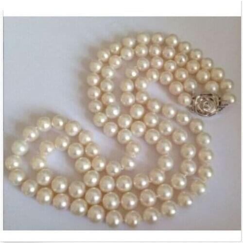 Charming 8-9mm south sea white necklace 17inch18inch