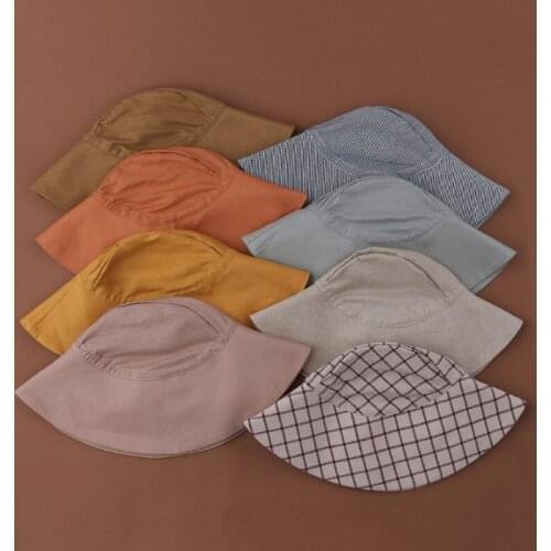 2021 New Summer Baby Bucket Hat UV Protection Cap Children Panama Outdoor Beach Boys Girls Sun Hat Infant Fisherman Travel Cap