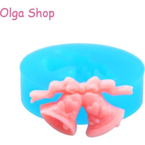 PYL025 23.5mm Bell Silicone Mold for Cake Decoration Craft, Fondant, Chocolate, Resin, Polymer Clay, Gum Paste, Jewelry, Biscuit