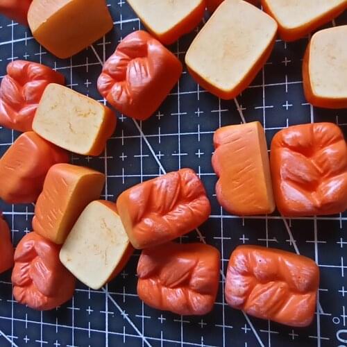 Resin flatback fried dough twist bread 18mm Cabochons Jewelry Mobile Phone Hairpin Headwear DIY Accessories B204-2