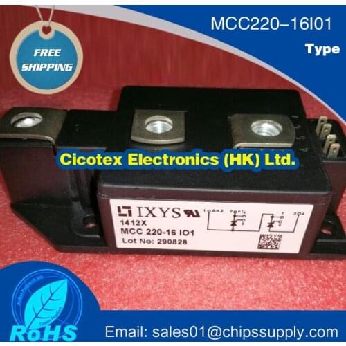 MCC220-16IO1 MOD THYRISTOR DUAL 1600V Y2-DCB MCC220-16I01 Thyristor Modules Thyristor/Diode Module IGBT MCC22016IO1 MCC220-16I01