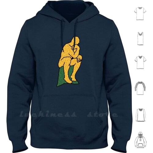 The Thonker Hoodie Long Sleeve Meme Thinking Funny The Thinker Thinking Thonk Thinking