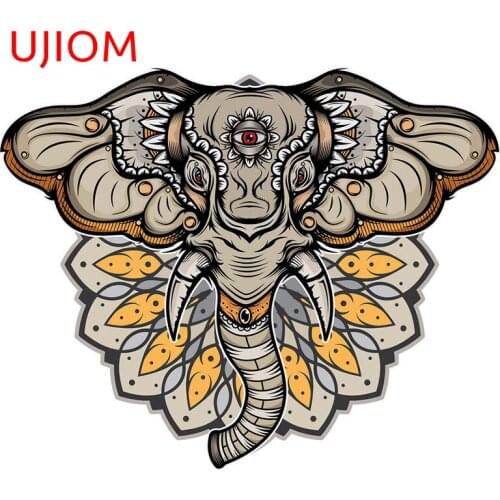 UJIOM Personalise Elephant Head Refrigerator Cartoon Anime Decor Poster Decals Bedroom Accessories Waterproof Wall Stickers