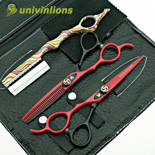 Univinlions 6" left handed scissors for left handed hairdressing scissors left handed barber scissors hair cutting shears lefty