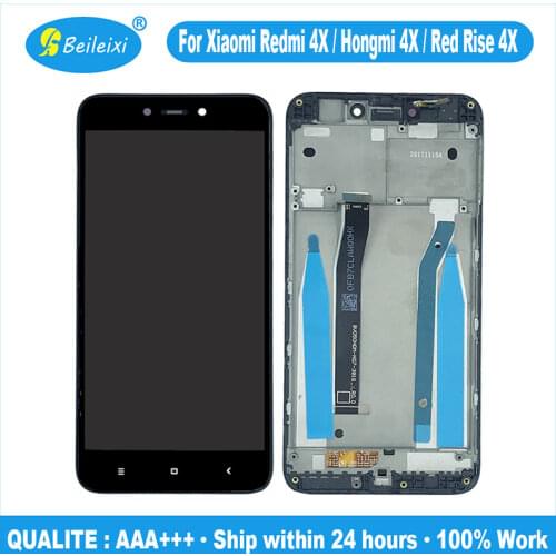 For Xiaomi Redmi 4X / Red Rise 4X LCD Display Screen Touch Sensor Digitizer Assembly For Hongmi 4X MAG138 2016060 MAE136 LCD