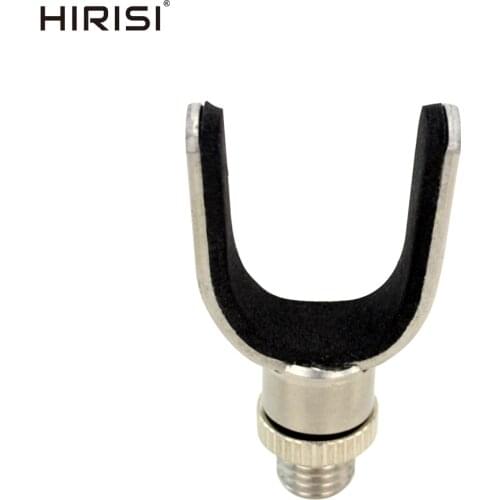 1 x Stainless Steel Carp Fishing Rod Pod Rest Head For Fishing Bank Sticks Buzz Bar Fishing Tackle