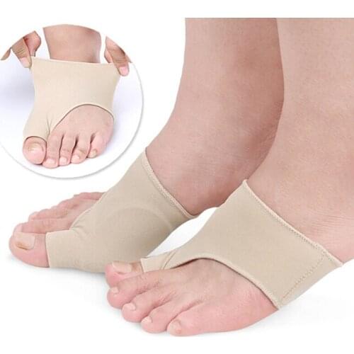 1Pair Adjuster Toe Separator Hallux Valgus Bunion Corrector Orthotics Feet Bone Thumb Correction Pedicure Sock Straightener