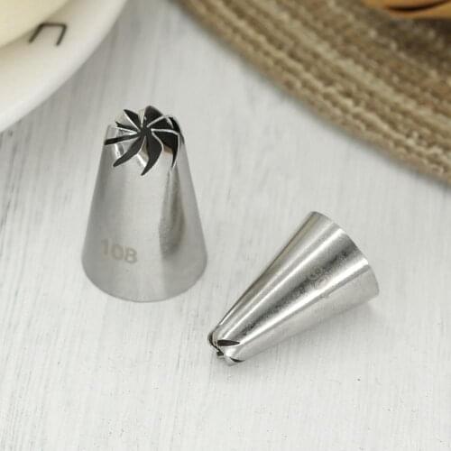 #106 #108 Special Piping Nozzles Icing Tips Drop Flower Cream Icing Tips Cake Decorating Cream Pasting Nozzle