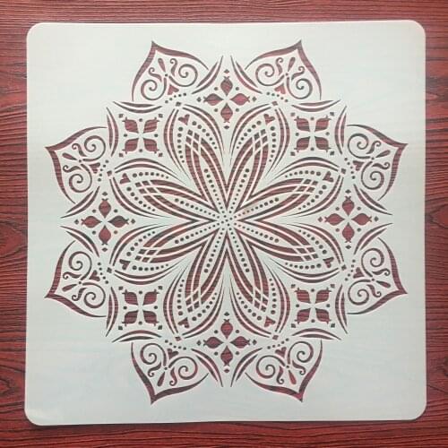 30 * 30cm Large Mandala Geometry DIY Wall Painting Layering Stencils Scrapbook Coloring Embossing Album Decorative Template
