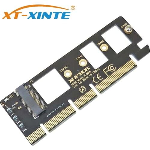 XT-XINTE PCIE to M.2 NVME Adapter XP941 SM951 PM951 A110 Converter PCI-E PCI Express 3.0 X4 X8 X16 to M Key M.2 NVME AHCI SSD