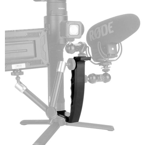 Gimbal Accessories L Bracket Stand Handle Grip with Hot Shoe 1/4'' Screw for Zhiyun Crane 2 DJI Ronin S Weebill LAB Stabilizer