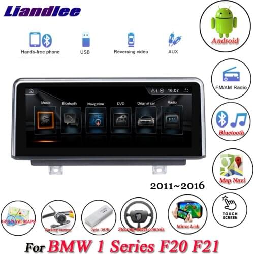 For BMW 1 Series F20/F21 2011-2016 Car Android 10.0 Player Multimedia Stereo System Carplay Androidauto GPS Navigation HD Screen