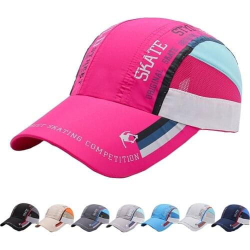 Unisex Adjustable Baseball Cap Women Men Summer Outing Breathable Sun Hat Trucker Classic Hats Quick-Dry Sports Caps for Adult