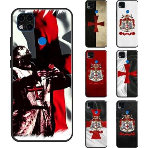 Knights Templar Coat of Arms For Xiaomi Redmi Note 9 Pro Note 8 Pro 9S 8T Note 10 Pro Case For Redmi 9C 8A 9A 9T Cover