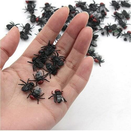 Halloween Trick Fun Novelty Funny Gadgets Blague Toy Simulation False Pest Flies Action Figures Toys Mini Children Gifts