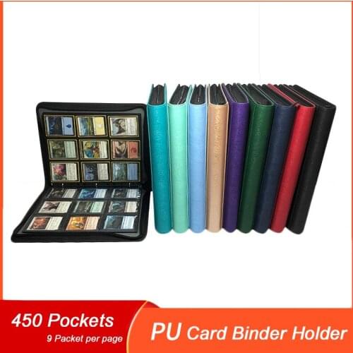 450 Pocket Card Binder Holder Carrying Case Sleeves Card Album Folder Fit for Baseball Trading Football Sports Cards Side Loader