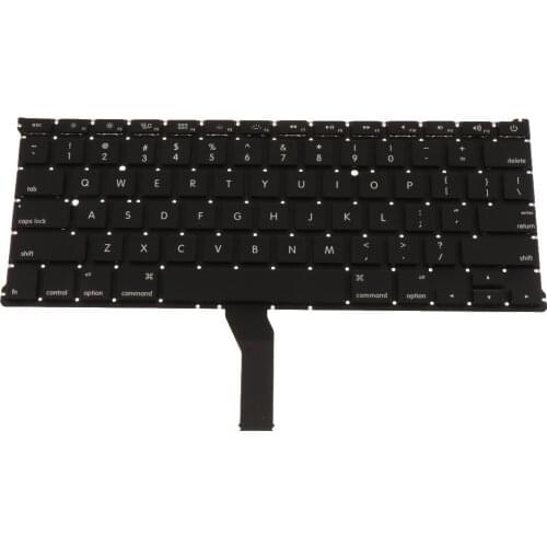 Laptop Keyboard US Version Fits for Apple MacBook Air 13 Inch A1466 A1369 - Black