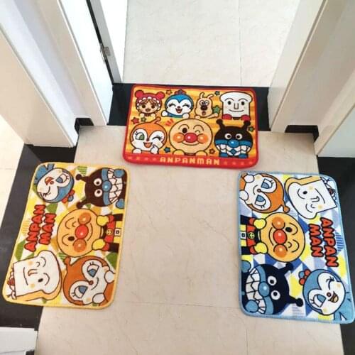 45x60cm Home Bath Mat Anpanman Non-slip Bathroom Carpet Soft Rug Mat Kitchen Toilet Floor Decor Water Uptake