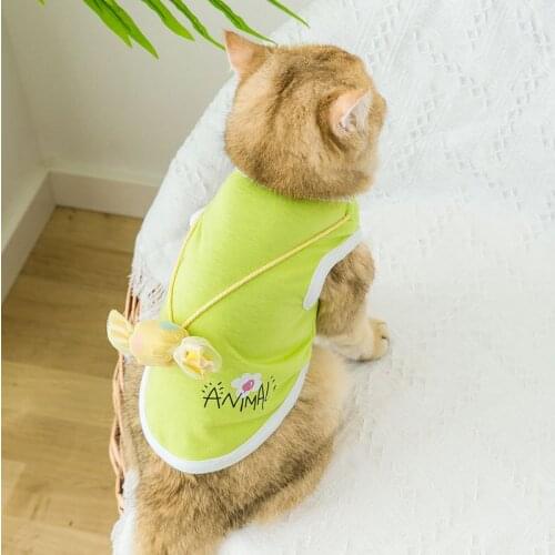 Summer Pet Vest Lightweight Breathable Mesh Small Dog Big Dog Teddy T-Shirt Pet Cat Clothing Decoration Summer Clothes XS-XL
