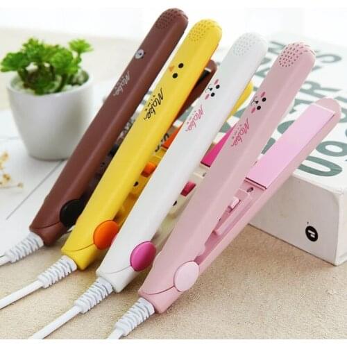 Mini Hair Curling iron 20W Splint Dual-use Straighten Hair Curler Hairdressing with EU Plug