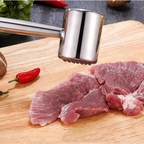 Stainless Steel Steak Loose Meat Hammer 304 stainless steel household kitchen Beating meat hammer