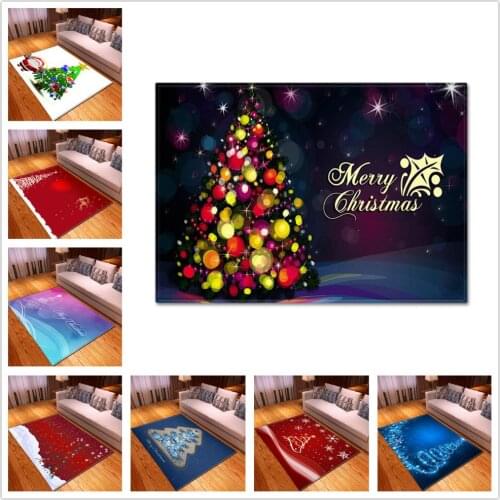 Cartoon Baby Room Game Carpet Kids Bedroom Playing Tent Floor Mat Flannel Xmas Christmas gift Carpets christmas tree decorations