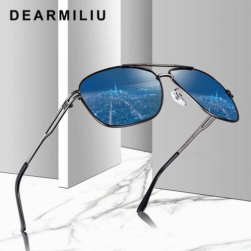 DEARMILIU Brand Classic Alloy Frame Driver Men Sunglasses Polarized Coating Mirror Frame Eyewear aviation Sun Glasses For Women