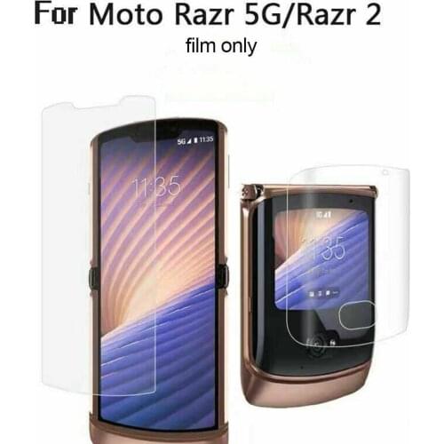 Suitable For Motorola (Lenovo) Razr Blade 5G full-screen outside protective and HD film inside hydrogel film E0C5