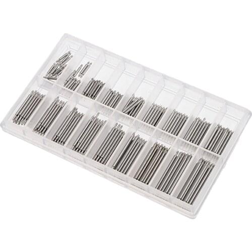 Set Of 360 Pcs. Stainless Steel Double Flange Pin Spring Bars For 8mm 25mm