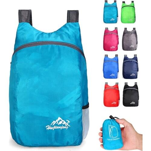 20L Outdoor Foldable Ultralight Bag Lightweight Backpack Foldable Outdoor Folding Handy Travel Daypack Bag daypack for men wom