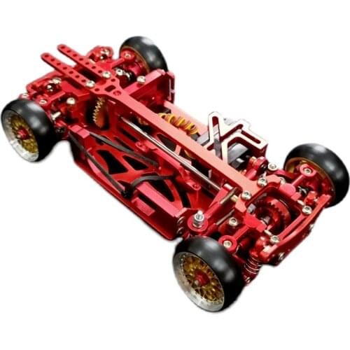 Assembled Mini-Q9 Drift AWD Metal Empty Drift Car Frame 4WD Drift RC Car Top Level Configuration Frame