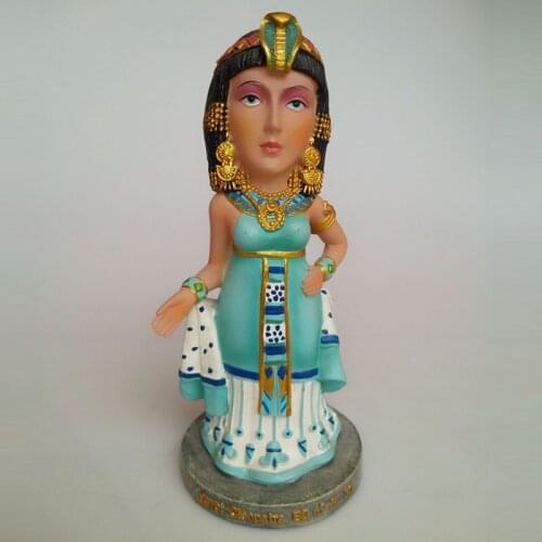 CLEOPATRA STATUE CREATIVE HOME DECORATIONS ANCIENT EGYPT FEMALE PHARAOH COLOPHONY CRAFTS LIVING ROOM ORNAMENT X4806