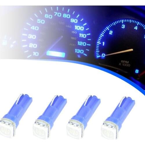 4Pcs T5 Led Bulb Car Interior Speedometer Cluster Dashboard Warming Indicator Wedge Auto Light for Peugeot 206 307 206 306 508