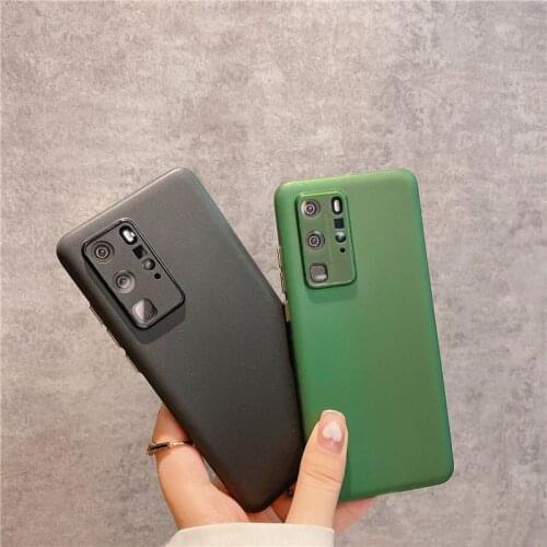 0.3mm Slim Phone Case For Huawei P40 P30 Pro Ultra Thin Matte Cover For Huawei Mate 40 30 Pro Transparent TPU Soft Case