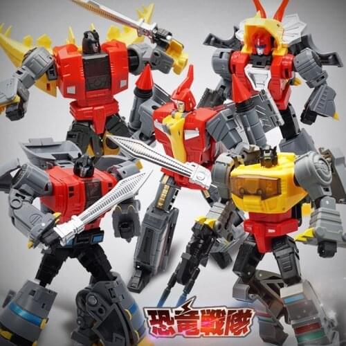 MFT Transformation 5PCS MF21 Swoop MF22 Slag MF23 Sludge MF24 Snarl MF25 Grimlock Animation Color Painting Deformation Figure