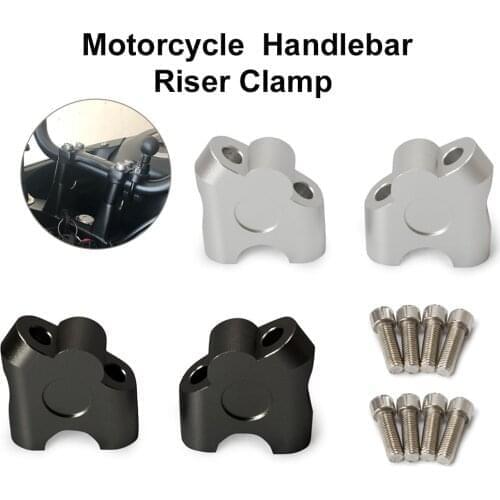 22MM Universal Aluminium Handle Bar Clamp Raised Extend Handlebar Mount Riser Motorcycle Riser Lifting Handlebar Clamp