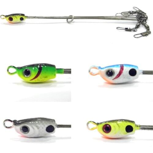 WLure 15.9cm 14.2g Wire Diameter 1mm 5-Arm Stainless Steel Leg Swivels Split Ring Tested in Alabama Umbrella Rig AR3