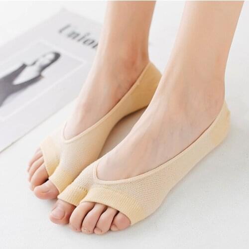 Women Cotton Invisible No show Socks non-slip Summer Solid Sock Slippers Silicone Short Socks Fashion Cute Thin Ankle Boat Socks