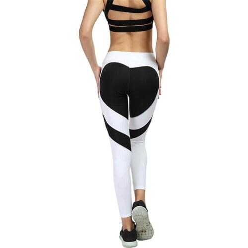 CHSDCSI Women Print Leggings Fitness Leggins Heart Hip Push Up New Female Fitness Pants Club Sportswear Workout