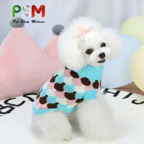 Winter Cartoon Cat Dog Clothes Warm Christmas Sweater For Small Yorkie Pet Clothing Coat Knitting Crochet Cloth XS-3XL