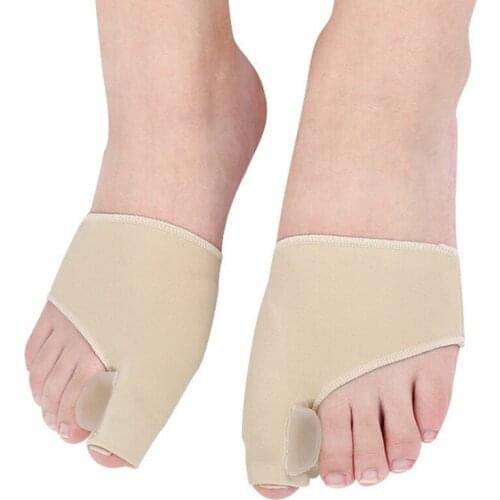 2pcs/pair Comfortable Soft Bunion Protector Toe Straightener Toe Separating Silicone Toe Separators Thumb Feet Care Adjuster