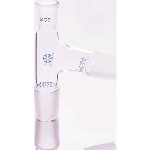 75 degree distillation head,Top ground mouth 14/23,Down joint 24/29,Side joint 24/29