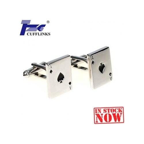 Black Card A Cufflink Cuff Link 2 Pairs Free Shipping Promotion