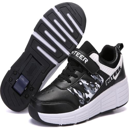 EUR 31-42 Children Junior Roller Skate Shoes Kids Sneakers With One/Two 2020 Boys Girls Wheels Shoes Adult Casual boys Shoes