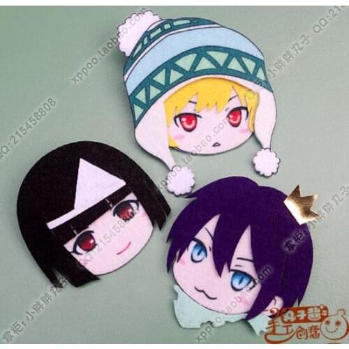 Anime Noragami YATO Yukine Figure 4906 Badges Nonwoven Fabric Button Brooch Pin Gifts Kids Toy