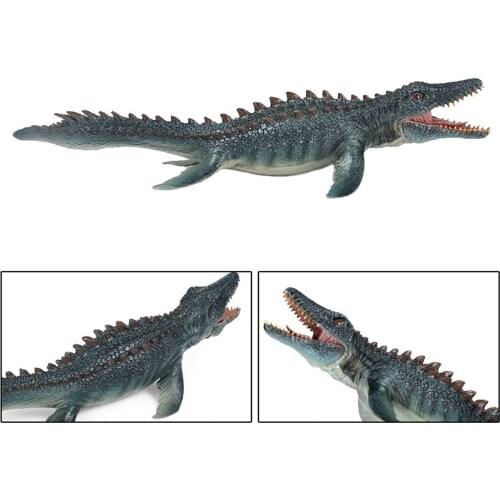 33cm Stimulation Animal Dinosaur Toy Plastic Mossaurus Model For Desktop Tabletop Ornaments Collector Decoration For Kid Gift