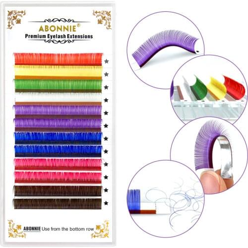 Custom Individual Colour Volume Professional Eyelash Extension Soft Classic Mixed Lash Extension Trays Classic Lash Extension