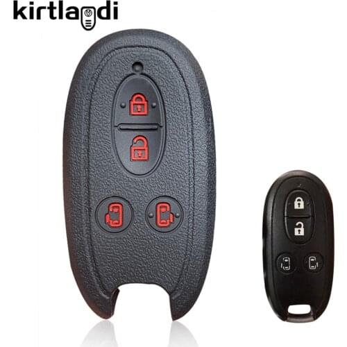 Kirtlandi Silicone Car Key Case Cover for SUZUKI Grand Vitara New Swift Jimny SX4 Alto Wagon R Auto Remote Car Key Holder Cover